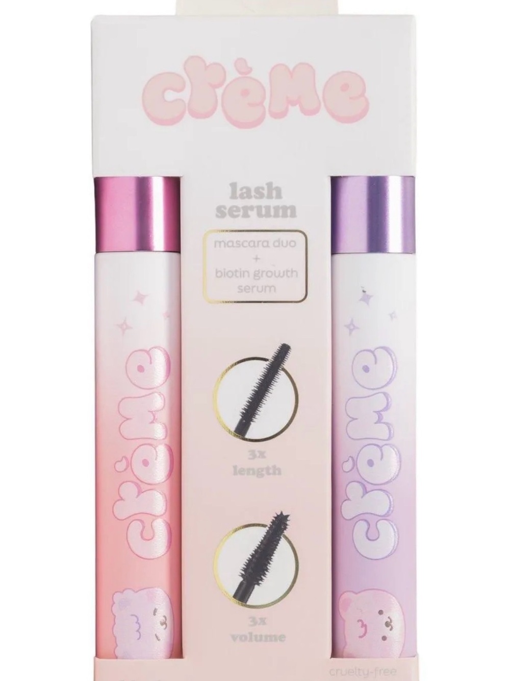 Pink & Lavender Kids Lash Serum Duo - Mascara + Biotin Growth